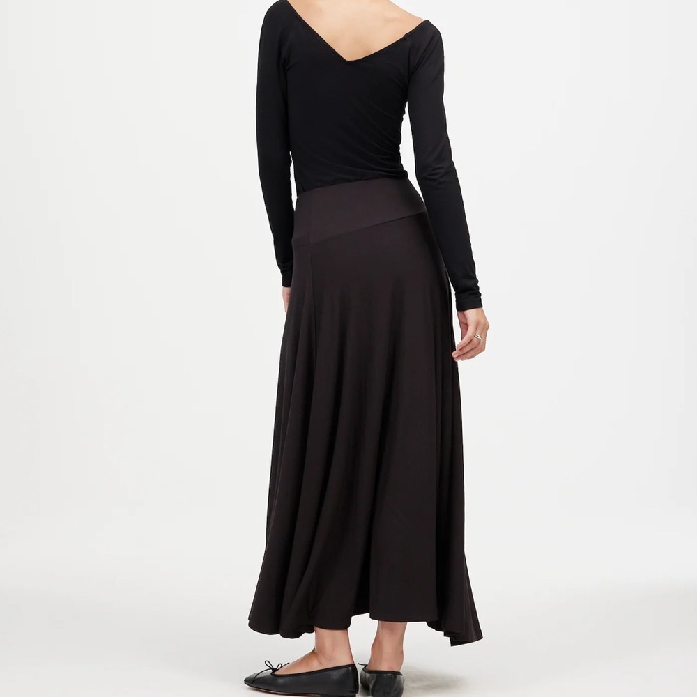 {{Madewell}} Jersey Asymmetric-Seam Skirt - Picture 3 of 8